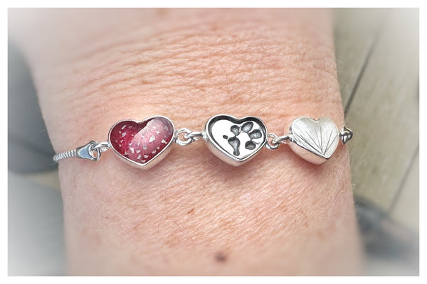 “Mo” Triple Heart Adjustable Bracelet