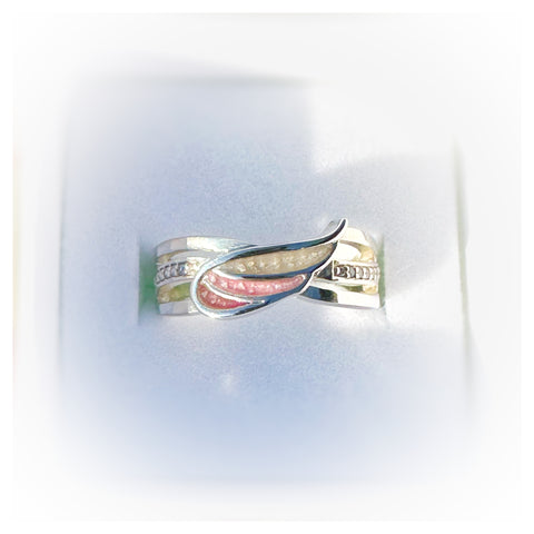 *SALE* “Gail” Angel Wing Memorial Ring - Size N
